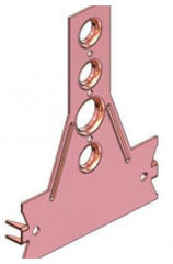 HoldRite 109-N-6 Copper-Bonded Bracket 6-Inch (Stub-Out/Stud Guard Replacement MPN)