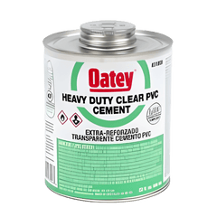 Oatey 31008 Heavy Duty PVC Cement 32 oz Container Clear