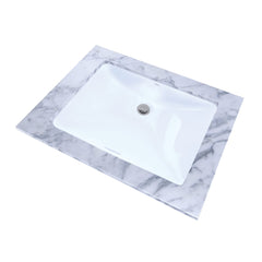 Toto LT1535G#01 Rectangular Undermount Bathroom Sink with CEFIONTECT Cotton White