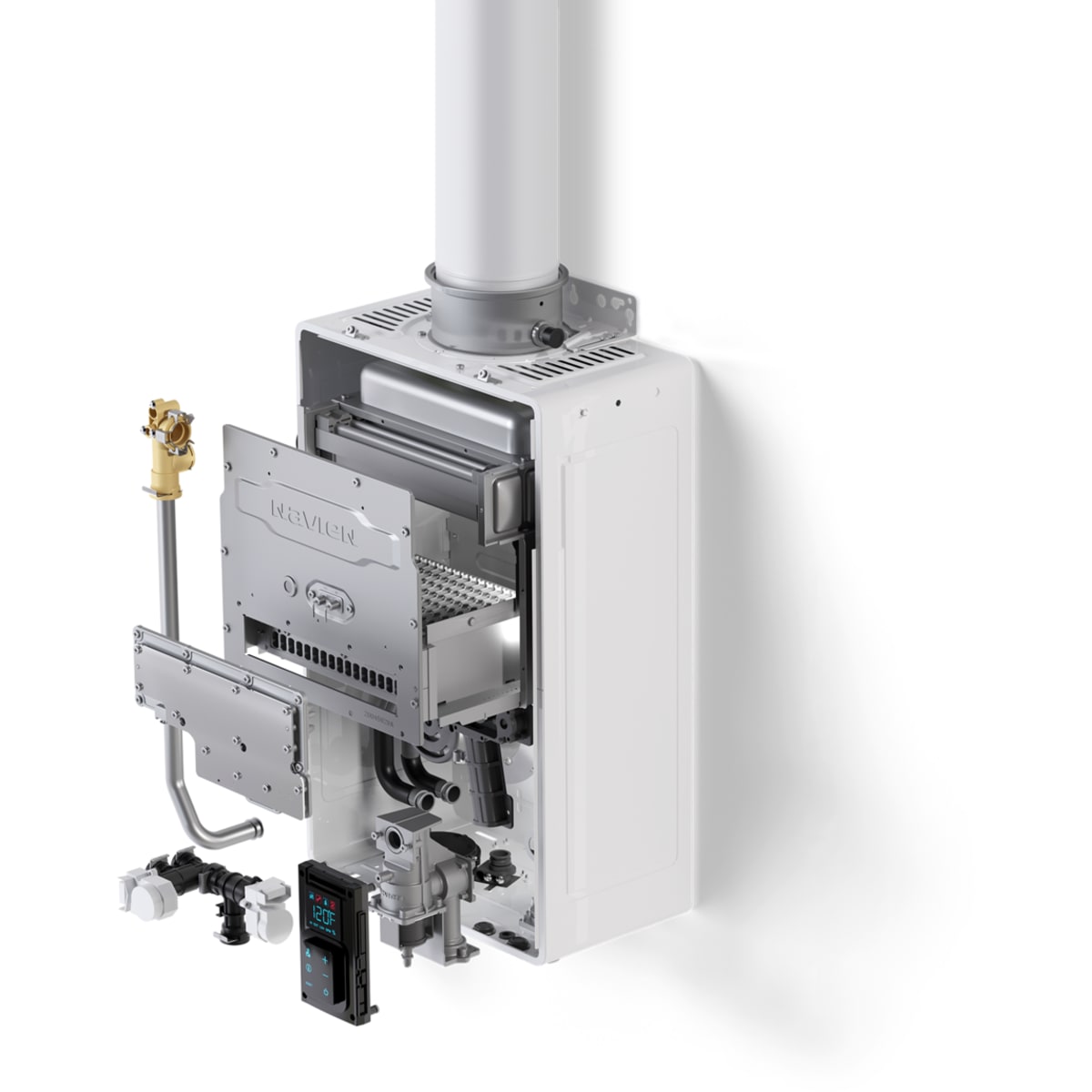 NAVIEN Navien NPN-199U-LP NPN-U Series 199 MBH Indoor/Outdoor Non-Condensing Propane Gas Tankless Water Heater