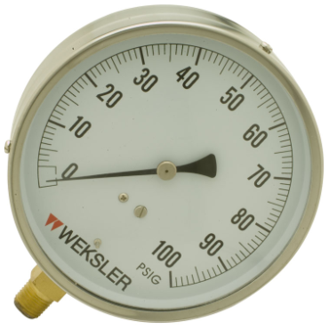 Weksler EA14C Pressure Gauge EA14 4 1/2 in