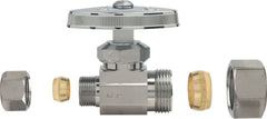 BrassCraft OCR14XC Multi-Turn Straight Stop 1/2 x 3/8 inch Compression