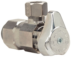BrassCraft G2PS19XC 1/4 Turn Angle Stop 1/2 x 3/8 Push Connect x Compression