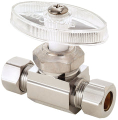BrassCraft OCR11X-C Multi-Turn Straight Stop Valve 1/4 x 3/8 Inch