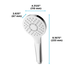 Toto TBW01009U4#PN G Series 1.75 GPM Single Spray 4 Round Handshower with COMFORT WAVE Technology