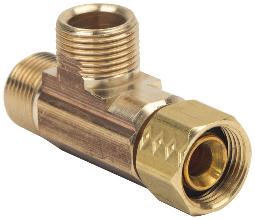BRASSCRAFT BrassCraft CT2-666XP Tee Adapter 3/8 Female Compression x 3/8 Compression x 3/8 Compression