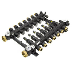 Uponor A2670701 EP Heating 7-Loop Manifold Assy With Flow Meter