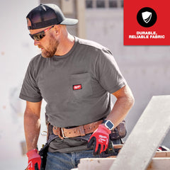 Milwaukee Tool 605G-XL Heavy Duty Pocket T - SS Gray XL