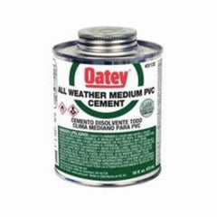 Oatey 31135 All Weather Low VOC Medium Body PVC Cement, 1 gal Container, Clear