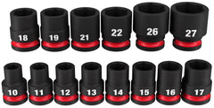 Milwaukee Tool 49-66-7013 | 14PC 1/2 DR MM STD IMP SCKT SET