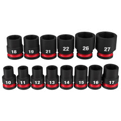Milwaukee Tool 49-66-7013 | 14PC 1/2 DR MM STD IMP SCKT SET