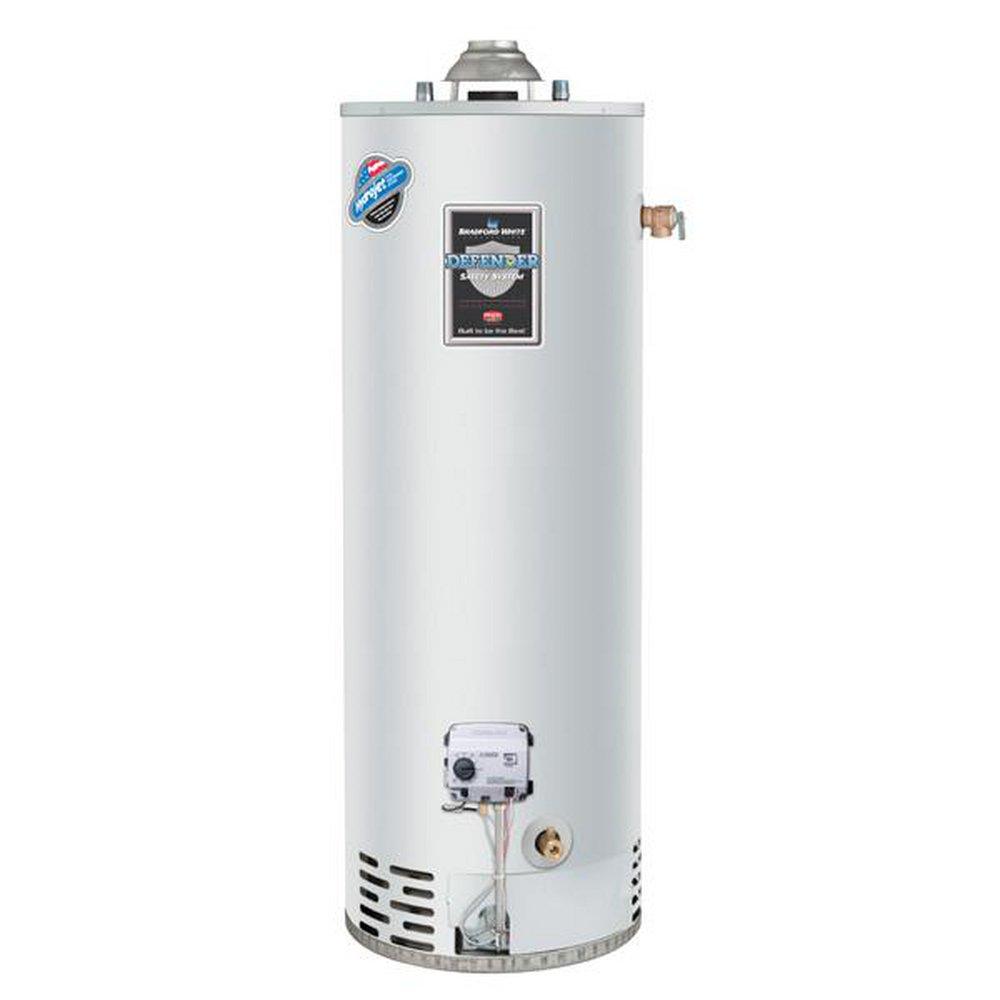 Bradford White RG140T6N FVIR Defender Safety System 34000 BTU 40 Gal Natural Gas Water Heater
