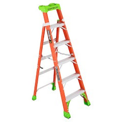 Louisville Ladder FXS1506 6-Foot Fiberglass Cross Step Ladder Type IA 300-pound Load Capacity