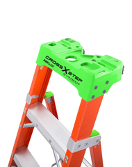 Louisville Ladder FXS1506 6-Foot Fiberglass Cross Step Ladder Type IA 300-pound Load Capacity