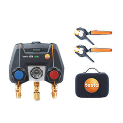 Testo 0564-3550-01 550i Kit Digital App Operated Manifold w/ 2 Wireless Temp Clamp Probes