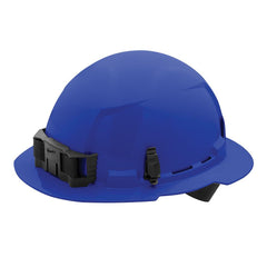 Milwaukee 48-73-1105 Blue Full Brim Hard Hat with 4-Point Ratcheting Suspension - Type 1, Class E