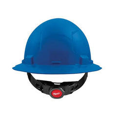 Milwaukee 48-73-1105 Blue Full Brim Hard Hat with 4-Point Ratcheting Suspension - Type 1, Class E