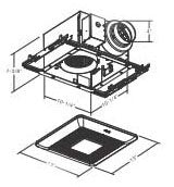 Panasonic FV-0511VQL1 WhisperCeiling Fan / Light 50-80-110 CFM