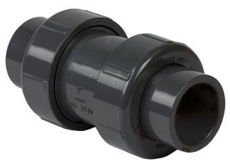 Spears 4529-020 2 PVC TU2000 Industrial Ball Check Valve Socket Feminine Thread EPDM