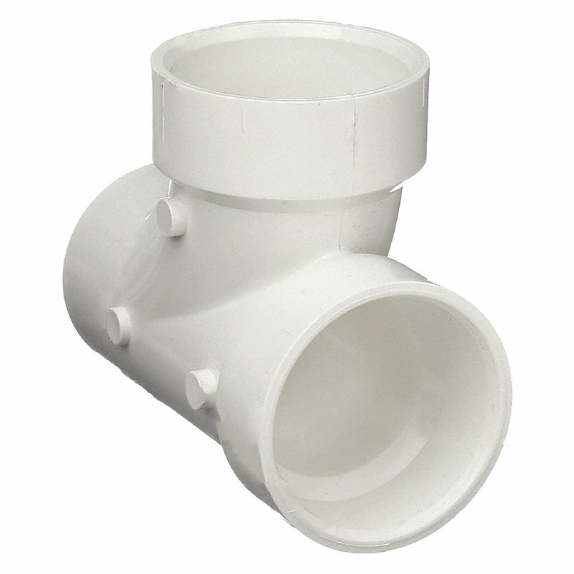 Mueller 06112 Streamline Sanitary Street Tee 1-1/2 in Spigot x Hub x Hub SCH 40/STD