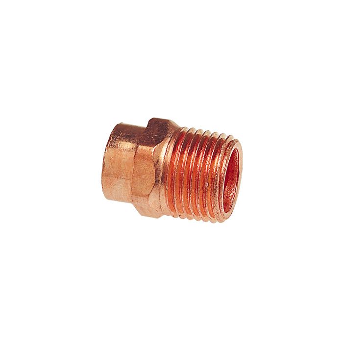 Nibco 9030350CB Copper Adapter Solder Pressure 604-CB 3/8 inch x 3/8 inch C x M