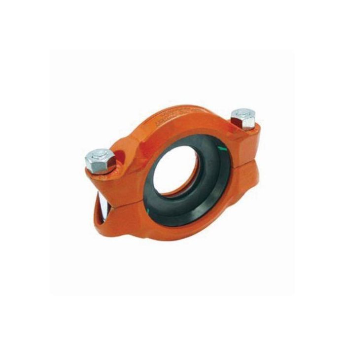 Anvil 0390009421 FIG 7010 Pipe Reducing Coupling With EPDM Gasket, 4x2 in, Grooved, Ductile Iron, Rust Inhibiting Paint, Domestic