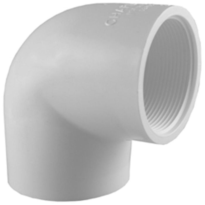 Charlotte Pipe PVC023011400 Plastic Elbow 90 Degree 1-1/2 Inch x 1-1/2 Inch Replacement MPN