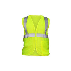 SAS Safety 690-1110 Flame Retardant Safety Vest, Class 2 Yellow with 2 inch Reflective Tape, X-Large