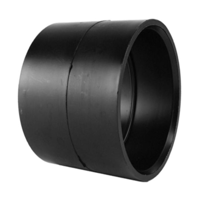 Charlotte Pipe ABS001001400 Plastic Pipe Coupling, ABS, 6 inch x 6 inch, Hub x Hub, Schedule 40