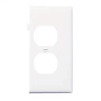 Pass & Seymour PJSE8LA 1-Duplex Receptacle Light Almond Semi-Jumbo End Sectional Wallplate