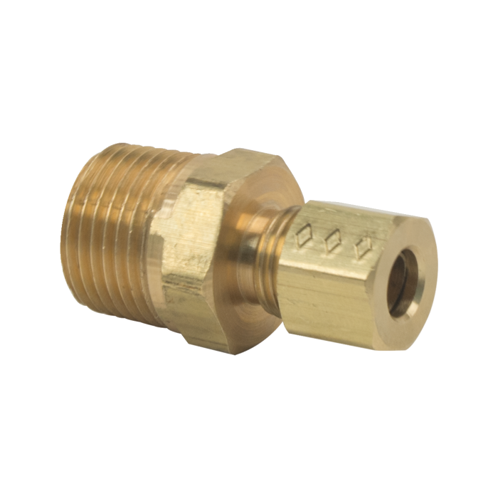 BrassCraft 68-4-6 1/4 in. O.D. Compression x 3/8 in. MIP Brass Compression Male Reducing Adapter Fitting