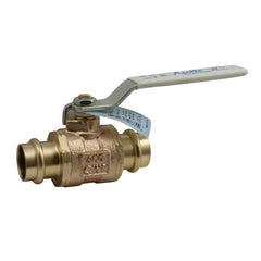 Apollo 77WLF105-01 77WLF Series Bronze Full Port Ball Valve, Lead-Free, Press x Press, 1