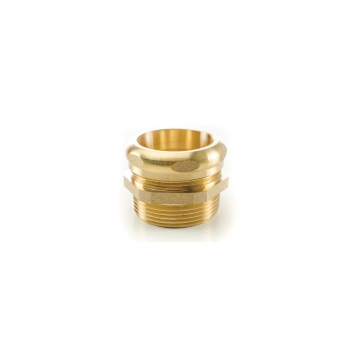 Pasco 1944-S 1-1/2 in Tubular x Male Threaded Brass Waste Connector with Stop