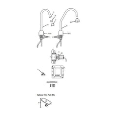 Sloan 3315186 Ebf750-8-Bdt Cp Battery Faucet