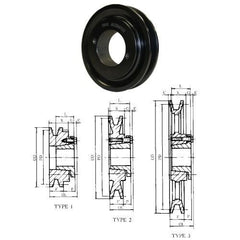 IDC Select AK034H H Bushing Sheave Power Transmission 3L, 4L & A Belts