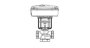 Schneider Electric VU-7323-660-4-04 Spacelogic Globe Valve Assembly 1/2 in 3-way VU-7323-660-4-04