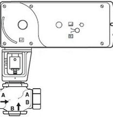 Schneider Electric VA-7263-593-4-09 SmartX Globe Valve Assembly 1-1/4 in 2-Way MA51-7203