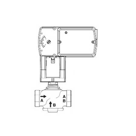 Schneider Electric VS-7263-804-4-41 SmartX Globe Valve Assembly 3/4 in 2-Way MS51-7103-100