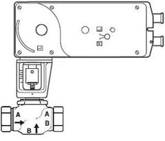 Schneider Electric VS-7273-593-4-10 SmartX Globe Valve Assembly 1-1/2 in 2-way MS51-7203