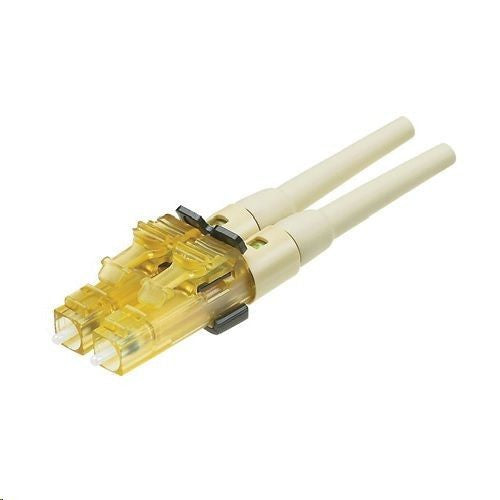 Panduit FLCDMC6EIY OptiCam Duplex Pre-Polished Fiber Optic Connector, LC Connector, 62.5/125 um OM1 Multi-Mode Fiber