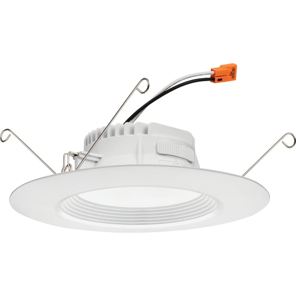 LITHONIA LIGHTING RB56SWW5MWM6 Retrobasic Downlight Trim Kit Switchable LED White 5/6in Baffle SwitchA