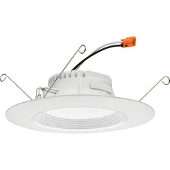 LITHONIA LIGHTING RB56SWW5MWM6 Retrobasic Downlight Trim Kit Switchable LED White 5/6in Baffle SwitchA