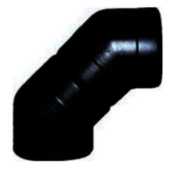 General Plastics EB690 6 x 6 High Density Polyethylene Straight 90D Elbow