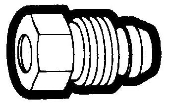 Holyoke Fittings 11CC 1/4 Brass Hex Gas Pilot Line Control Nut