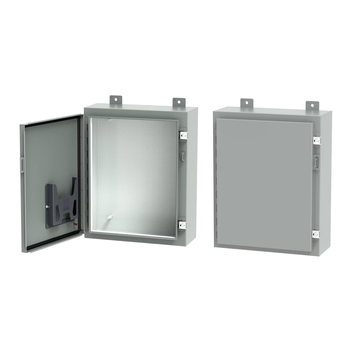 nVent A201608LP A12 Medium Enclosure, 20 in L x 16 in W x 8 in D, NEMA 12/IP65