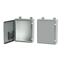 nVent A201608LP A12 Medium Enclosure, 20 in L x 16 in W x 8 in D, NEMA 12/IP65