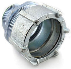 Bridgeport Fittings 257-USI American-Made Compression Connector Malleable Iron Insulated 105 Degree C EMT Conduit 3 in.