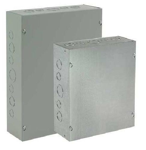 nVent ASE12X12X8 Pull Box With Knockout, 12 in W x 8 in D x 12 in H