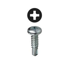 L.H. Dottie TEKPH82 Pan Head Self Drilling Screw #8 x 2 Inch Zinc Plated