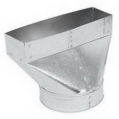 Gray Metal South 12X6X6-110R 12 inch x 6 inch x 6 inch Straight Back Register Boot